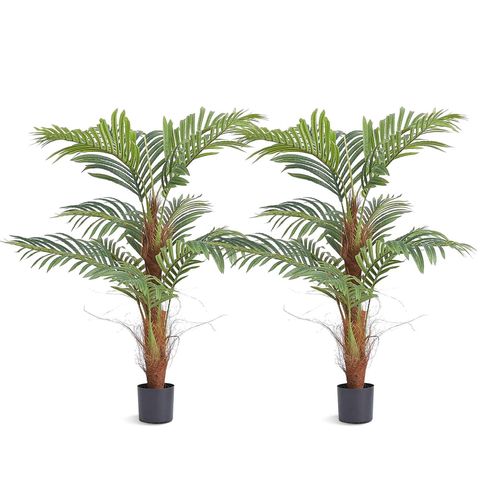 Artificial Palm Tree, 4 FT Tall Plant, Secure PE Material & Anti-Tip Tilt Protection Low-Maintenance Plant, Lifelike Green Tree For Home Office Warehouse Decor Indoor Outdoor_maomaolike.com